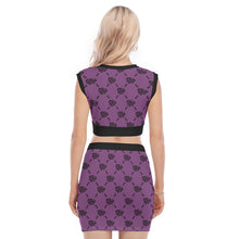 Load image into Gallery viewer, UTO IV V-Neck Vest Skirt Suit
