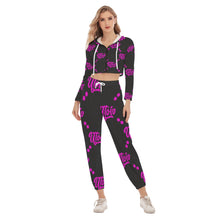 Load image into Gallery viewer, UTO IV &quot;Spider Crab&quot; Women&#39;s Crop Hoodie Sports Set
