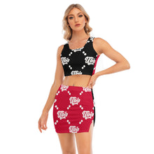 Load image into Gallery viewer, UTO IV Women&#39;s Camisole And Hip Skirt Suit
