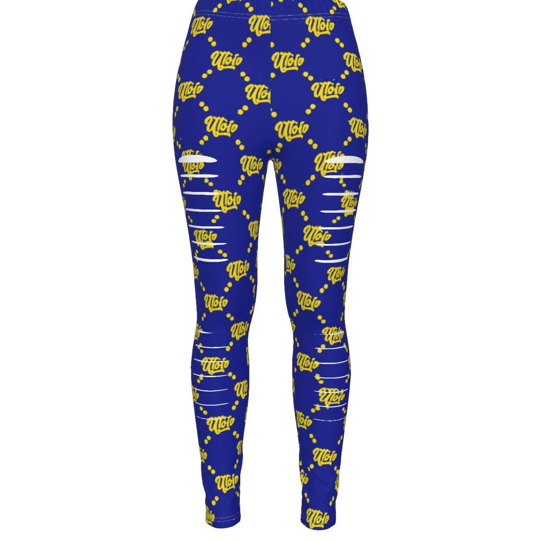 UTO IV Women's Ripped Leggings