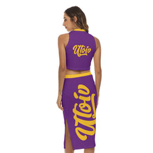 Load image into Gallery viewer, UTO IV Women&#39;s Tank Top &amp; Split High Skirt Set
