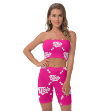 Load image into Gallery viewer, UTO IV Women&#39;s Breast Wrap Shorts Suit
