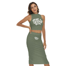 Load image into Gallery viewer, UTO IV Women&#39;s Tank Top &amp; Split High Skirt Set
