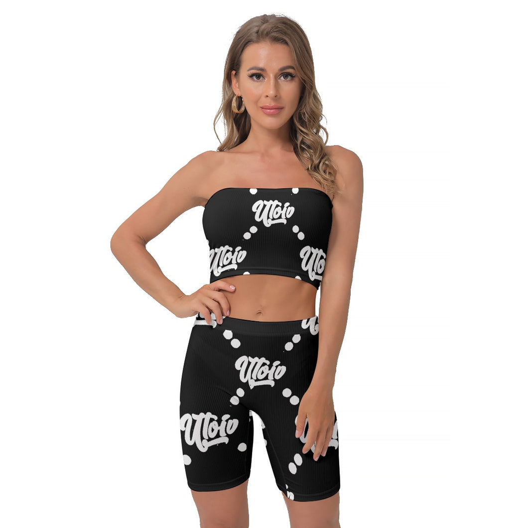 UTO IV Women's Breast Wrap Shorts Suit