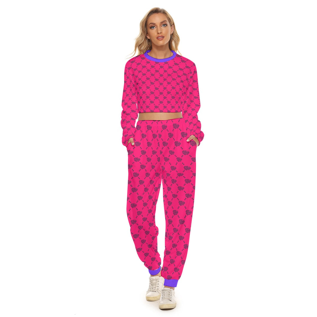 UTO IV Women's Crop Sweatshirt Suit
