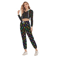 Load image into Gallery viewer, UTO IV Women&#39;s Crop Hoodie Sports Set
