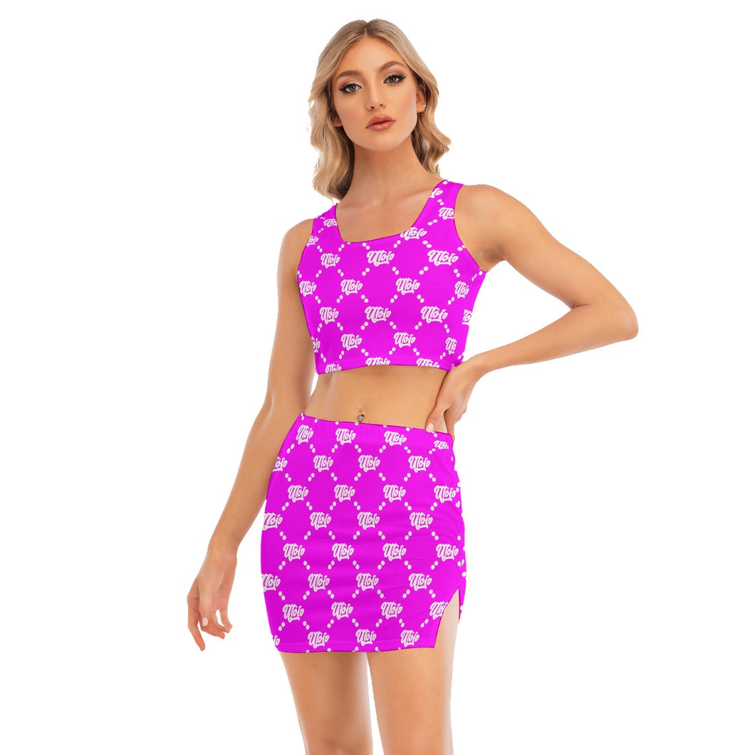 UTO IV Women's Camisole And Hip Skirt Suit