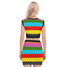 Load image into Gallery viewer, UTO IV V-Neck Vest Skirt Suit
