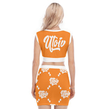 Load image into Gallery viewer, UTO IV V-Neck Vest Skirt Suit
