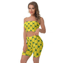 Load image into Gallery viewer, UTO IV Women&#39;s Breast Wrap Shorts Suit
