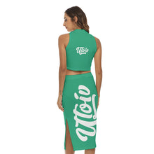 Load image into Gallery viewer, UTO IV Women&#39;s Tank Top &amp; Split High Skirt Set
