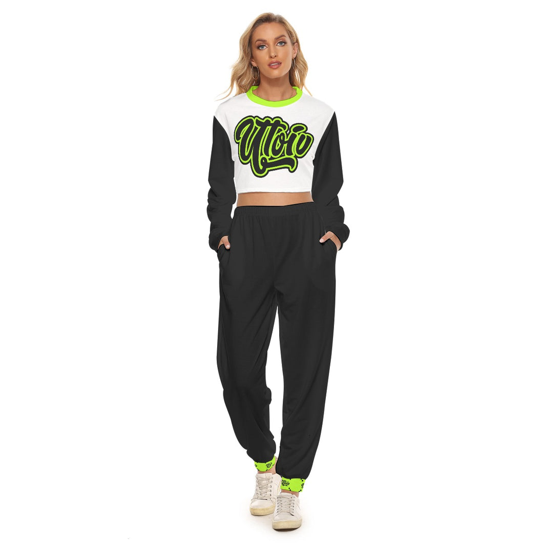 UTO IV Women's Crop Sweatshirt Suit