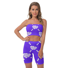 Load image into Gallery viewer, UTO IV Women&#39;s Breast Wrap Shorts Suit
