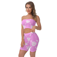 Load image into Gallery viewer, UTO IV Women&#39;s Breast Wrap Shorts Suit
