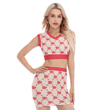 Load image into Gallery viewer, UTO IV &quot;Cheesecake&quot; Women&#39;s Collarless V Collar Vest Skirt Suit
