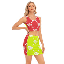 Load image into Gallery viewer, UTO IV Women&#39;s Camisole And Hip Skirt Suit
