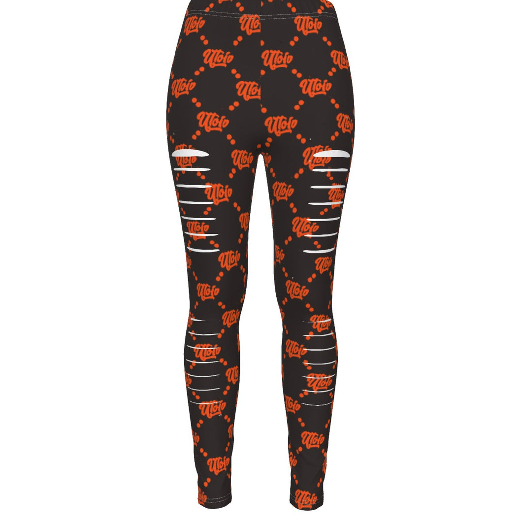 UTO IV Women's Ripped Leggings
