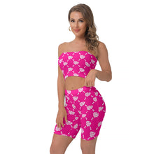 Load image into Gallery viewer, UTO IV Women&#39;s Breast Wrap Shorts Suit

