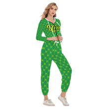 Load image into Gallery viewer, UTO IV Women&#39;s Crop Hoodie Sports Set
