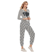 Load image into Gallery viewer, UTO IV Women&#39;s Crop Hoodie Sports Set
