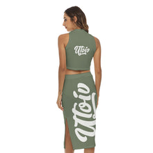 Load image into Gallery viewer, UTO IV Women&#39;s Tank Top &amp; Split High Skirt Set
