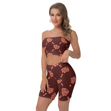 Load image into Gallery viewer, UTO IV Women&#39;s Breast Wrap Shorts Suit
