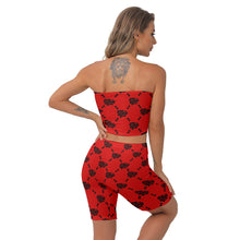 Load image into Gallery viewer, UTO IV Women&#39;s Breast Wrap Shorts Suit
