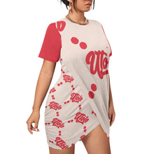 Load image into Gallery viewer, UTO IV &quot;Cheesecake&quot; Women’s Stacked Hem Dress With Short Sleeve（Plus Size）
