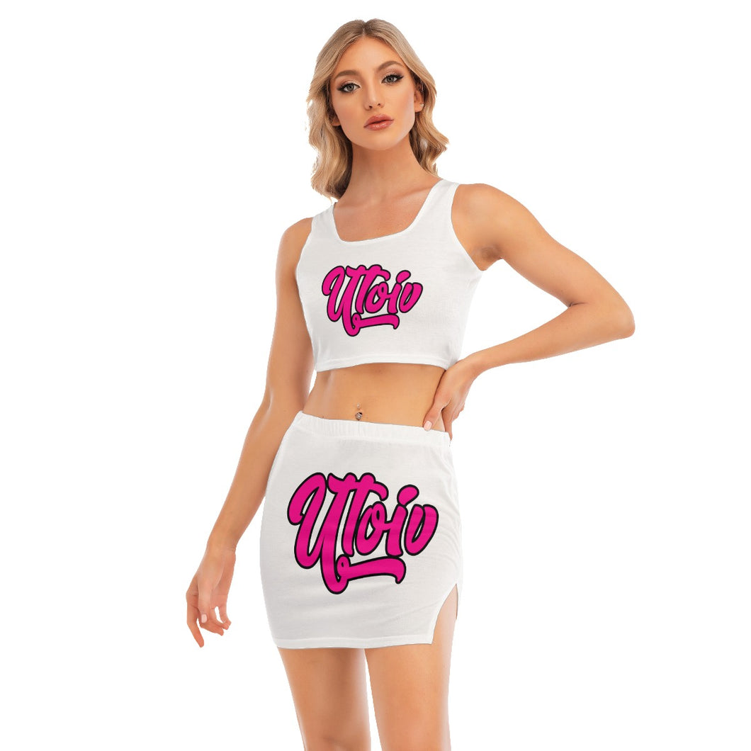 UTO IV Women's Camisole And Hip Skirt Suit