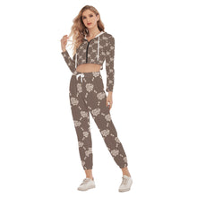 Load image into Gallery viewer, UTO IV Women&#39;s Crop Hoodie Sports Set
