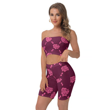 Load image into Gallery viewer, UTO IV Women&#39;s Breast Wrap Shorts Suit
