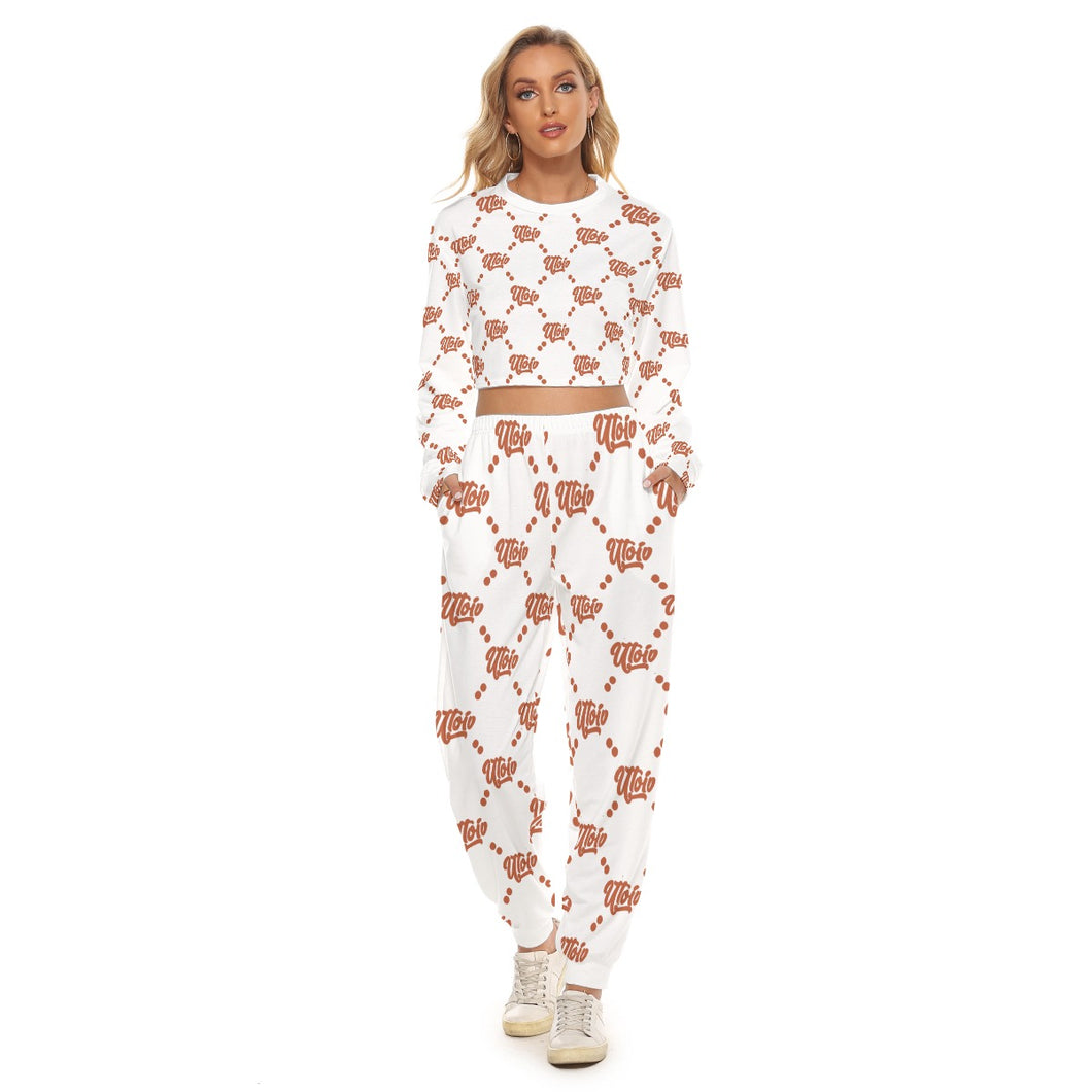 UTO IV Women's Crop Sweatshirt Suit
