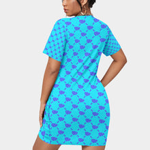 Load image into Gallery viewer, UTO IV Women’s Stacked Hem Dress With Short Sleeve（Plus Size）
