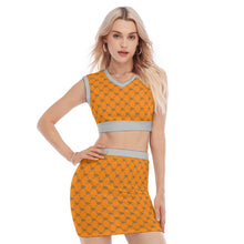 Load image into Gallery viewer, UTO IV V-Neck Vest Skirt Suit
