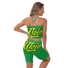 Load image into Gallery viewer, UTO IV Women&#39;s Breast Wrap Shorts Suit
