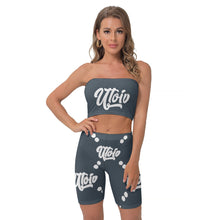 Load image into Gallery viewer, UTO IV Women&#39;s Breast Wrap Shorts Suit
