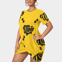 Load image into Gallery viewer, UTO IV Women’s Stacked Hem Dress With Short Sleeve（Plus Size）
