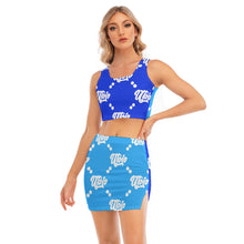 Load image into Gallery viewer, UTO IV Women&#39;s Camisole And Hip Skirt Suit

