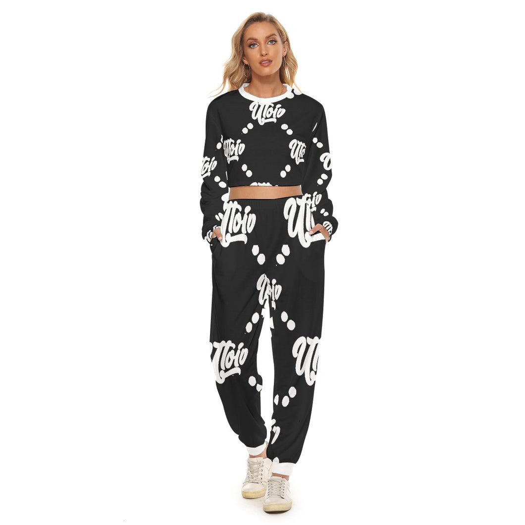 UTO IV Women's Crop Sweatshirt Suit