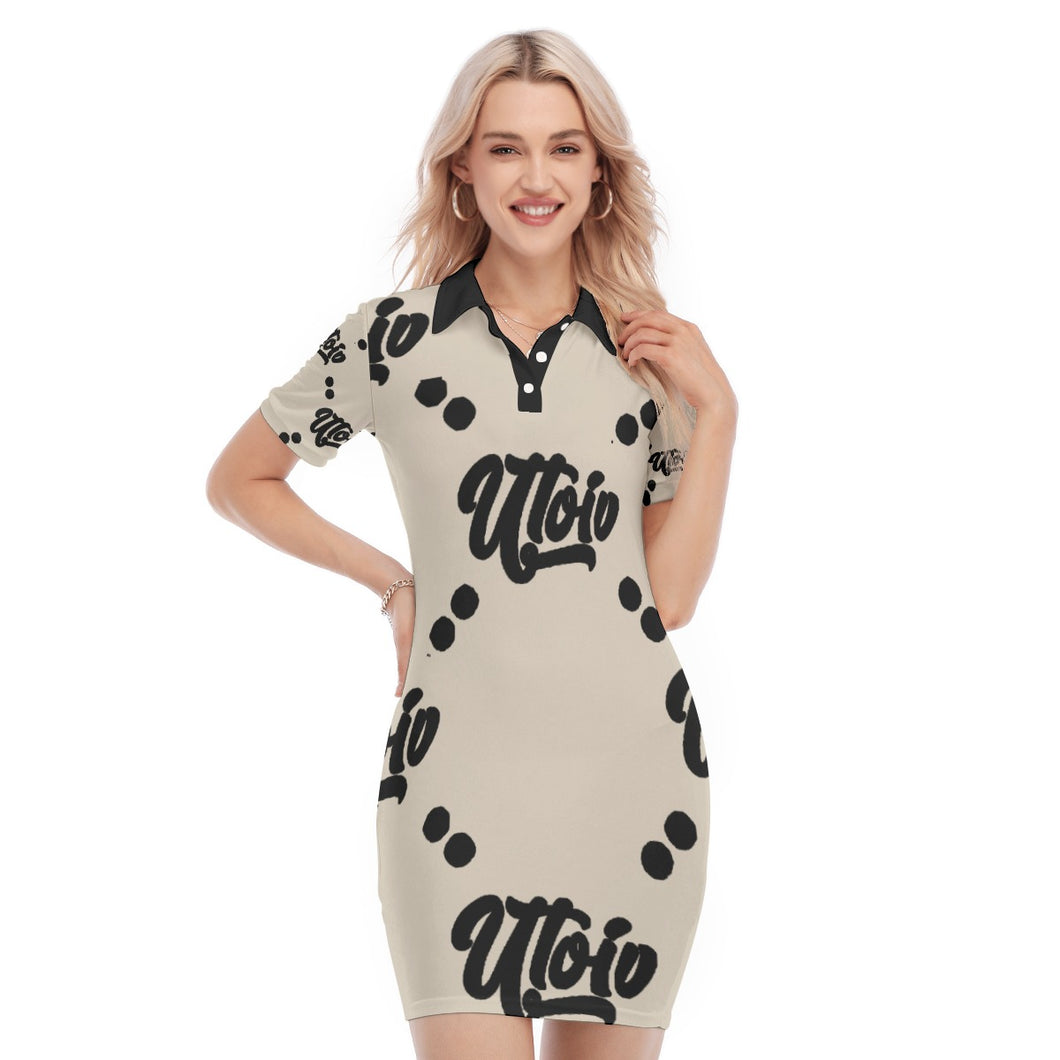 UTO IV Women's Polo Collar Dress