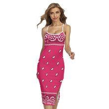 Load image into Gallery viewer, All-Over Print Women&#39;s Back Cross Cami Dress
