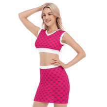 Load image into Gallery viewer, UTO IV V-Neck Vest Skirt Suit
