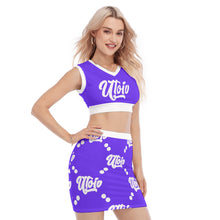 Load image into Gallery viewer, UTO IV V-Neck Vest Skirt Suit

