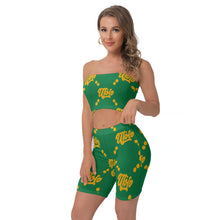 Load image into Gallery viewer, UTO IV Women&#39;s Breast Wrap Shorts Suit
