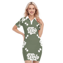 Load image into Gallery viewer, UTO IV Women&#39;s Polo Collar Dress
