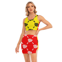 Load image into Gallery viewer, UTO IV Women&#39;s Camisole And Hip Skirt Suit
