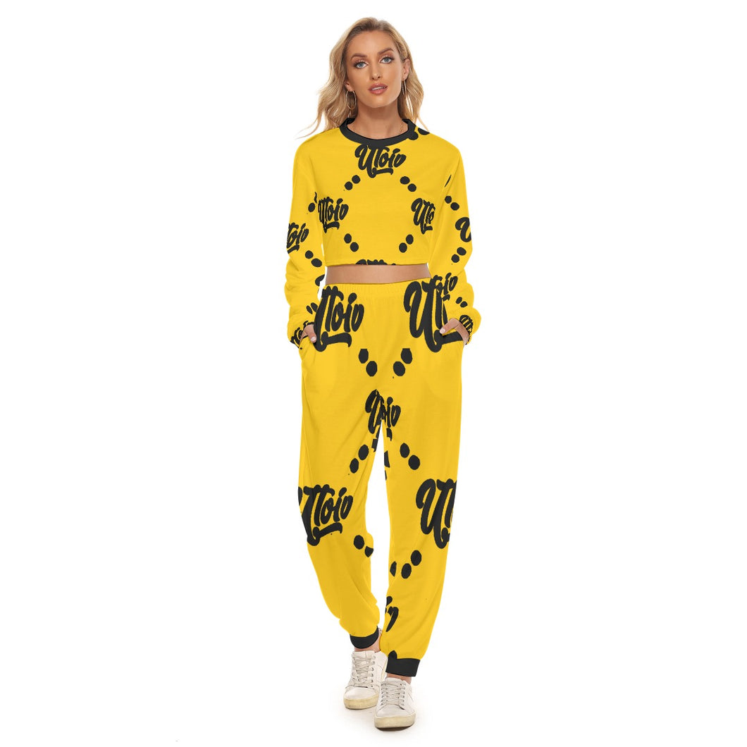 UTO IV Women's Crop Sweatshirt Suit