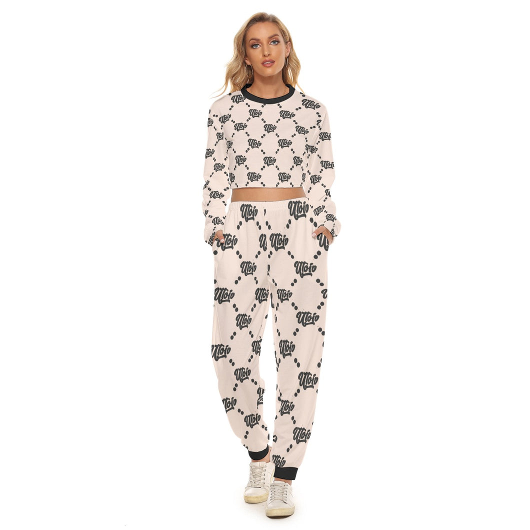 UTO IV Women's Crop Sweatshirt Suit