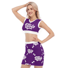 Load image into Gallery viewer, UTO IV V-Neck Vest Skirt Suit
