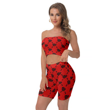 Load image into Gallery viewer, UTO IV Women&#39;s Breast Wrap Shorts Suit
